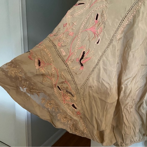 FREE PEOPLE embroidered cropped blouse - Picture 2 of 6